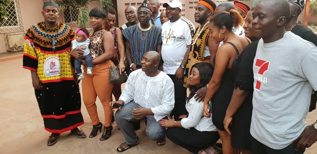 Cross Section of the Mafac Chairman with the refugees in Ghana